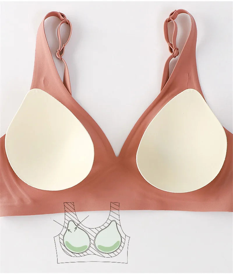 Soft Wireless Bra Women