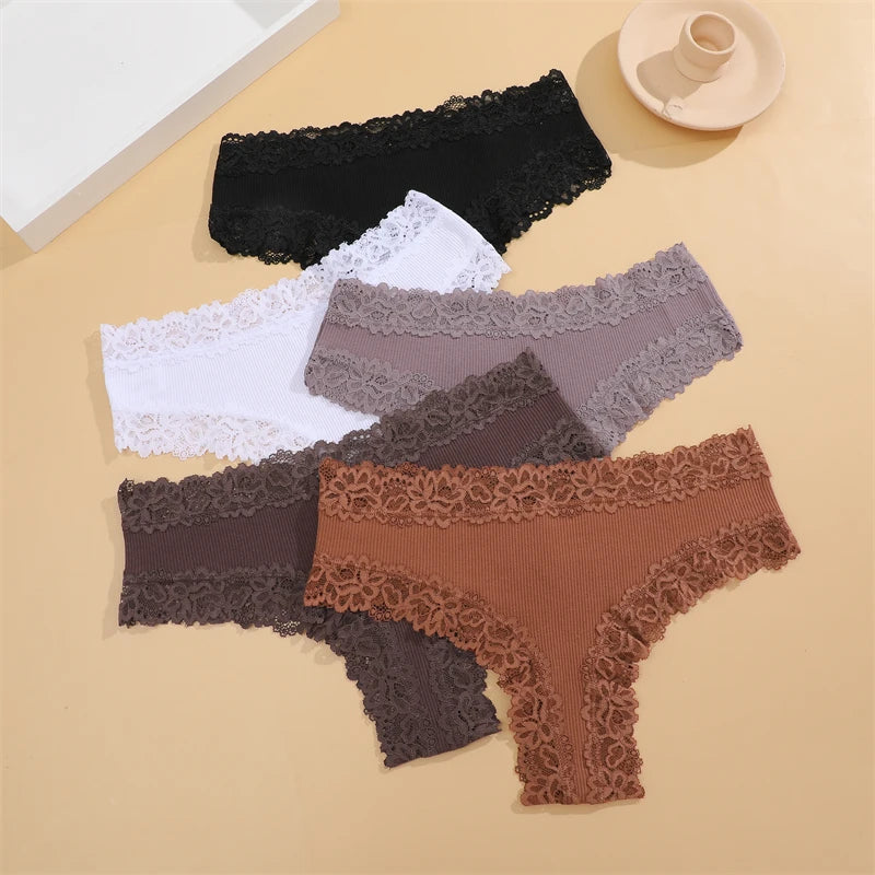 5Pcs/set Women Cotton Panties
