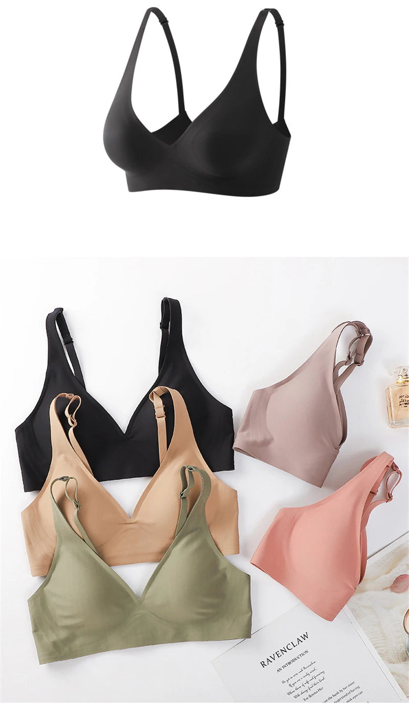 Soft Wireless Bra Women