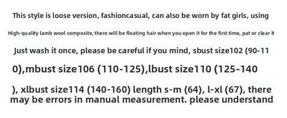 Short Lamb Velvet Coat