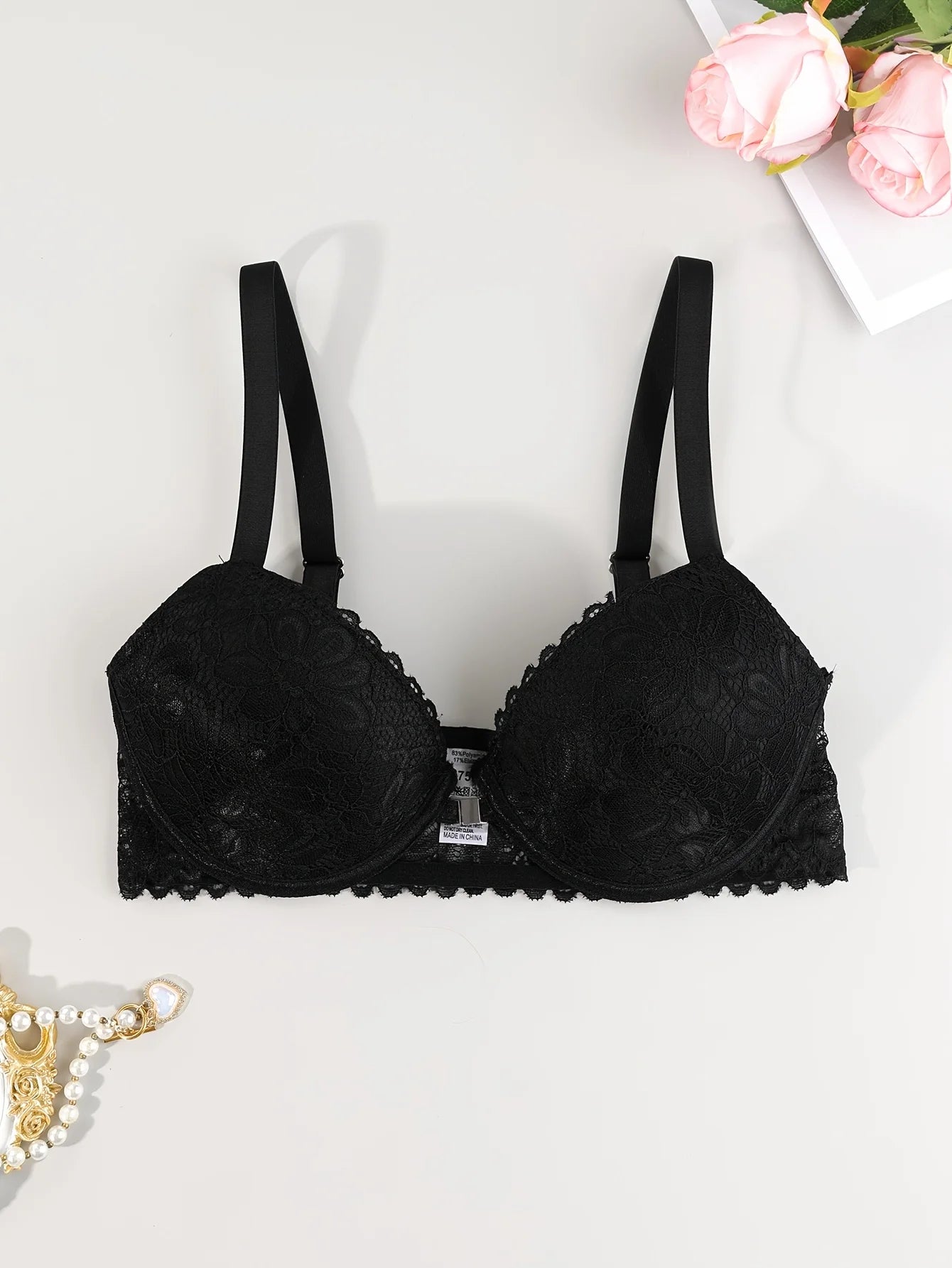 Elegant Lace Push-Up Bra for Women