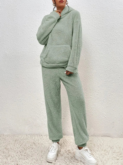 Women’s Furry Hoodie & Pants Set