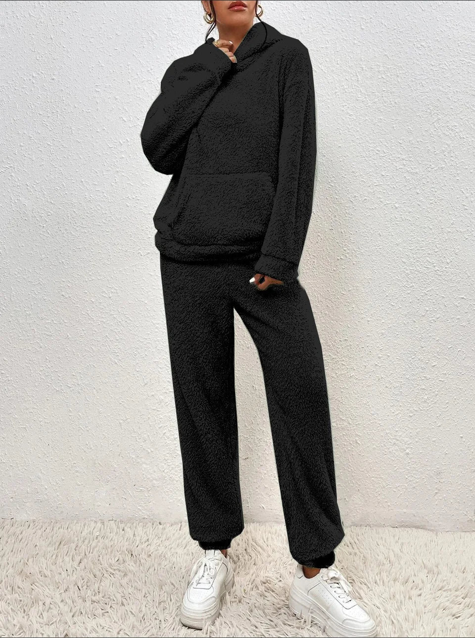 Women’s Furry Hoodie & Pants Set