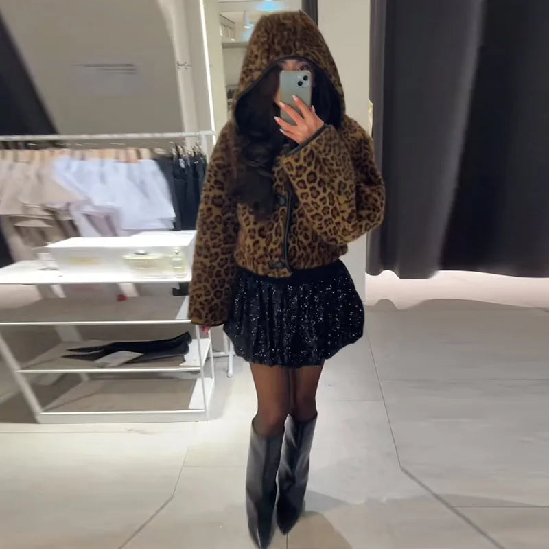 Women's Leopard Reversible Jacket