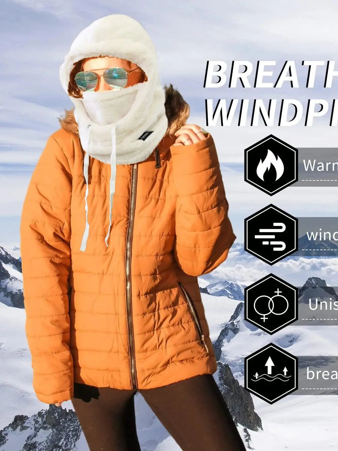 Adjustable Fleece Face Cover