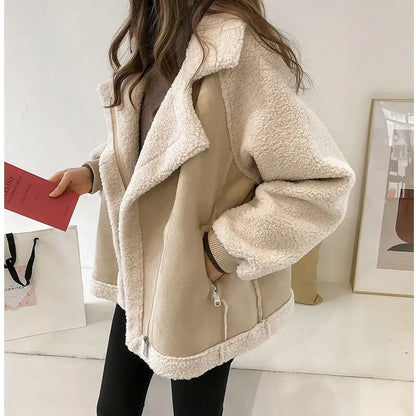 Short Lamb Velvet Coat