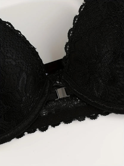 Elegant Lace Push-Up Bra for Women
