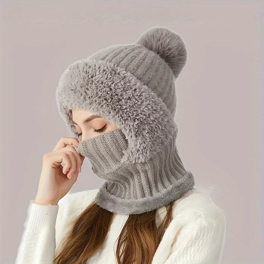 Winter Hat with Scarf & Mask