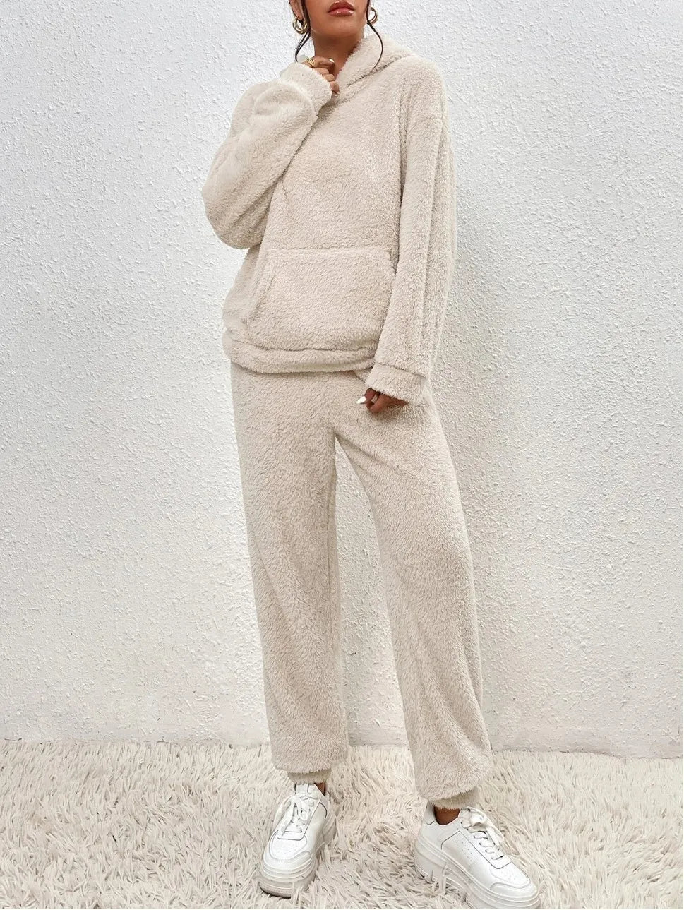 Women’s Furry Hoodie & Pants Set