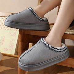 Warm Cotton Platform Slippers