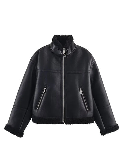 Women’s Chic Fleece Short Coat