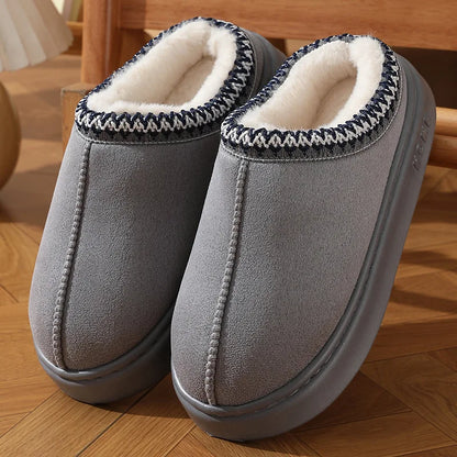 Warm Cotton Platform Slippers