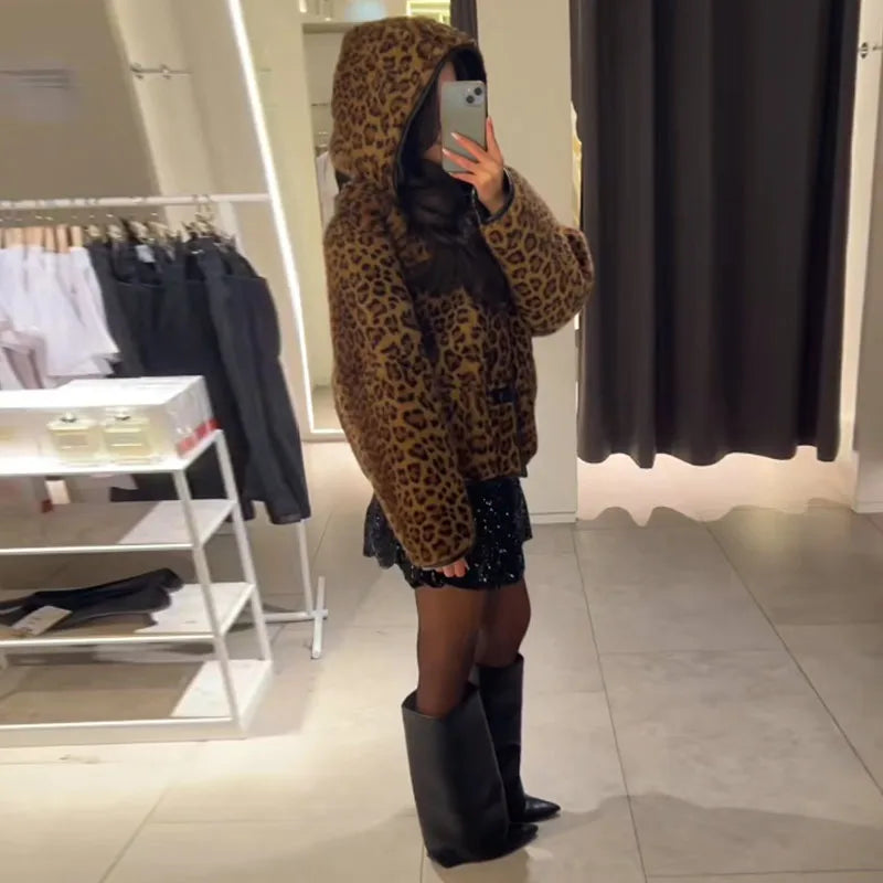 Women's Leopard Reversible Jacket