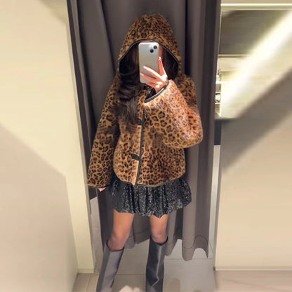 Women's Leopard Reversible Jacket