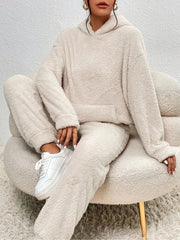 Women’s Furry Hoodie & Pants Set