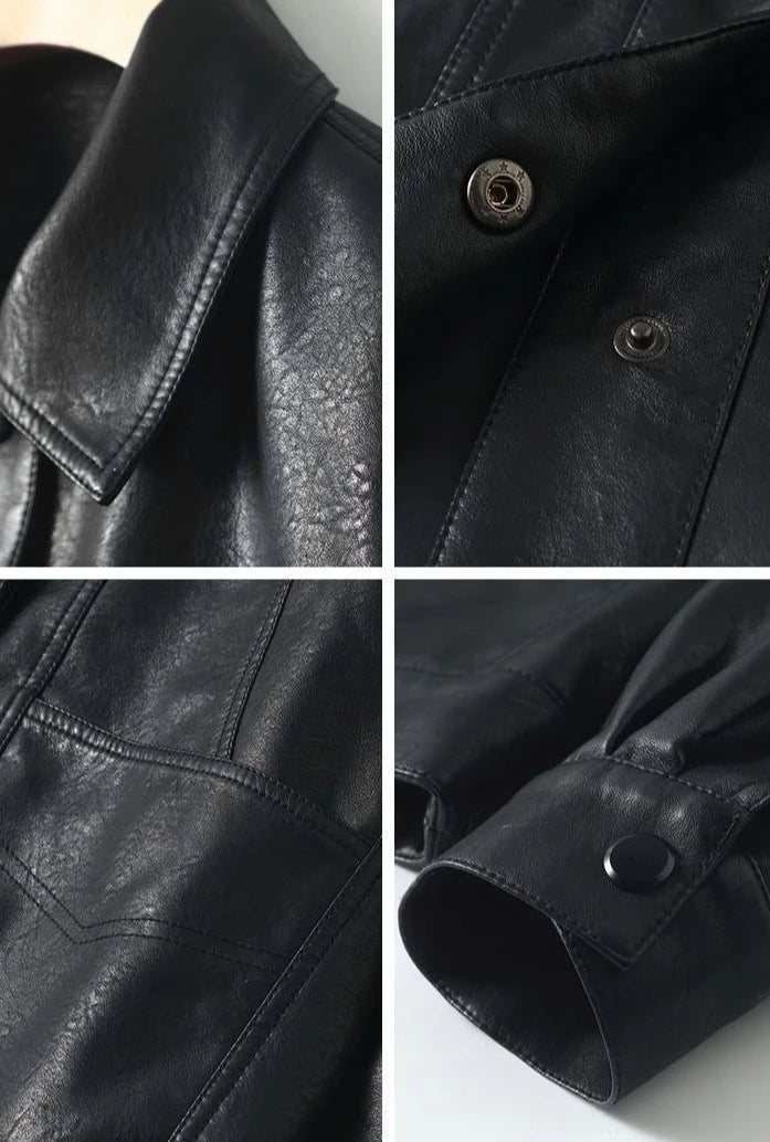 Women's Faux Fur Leather Jacket