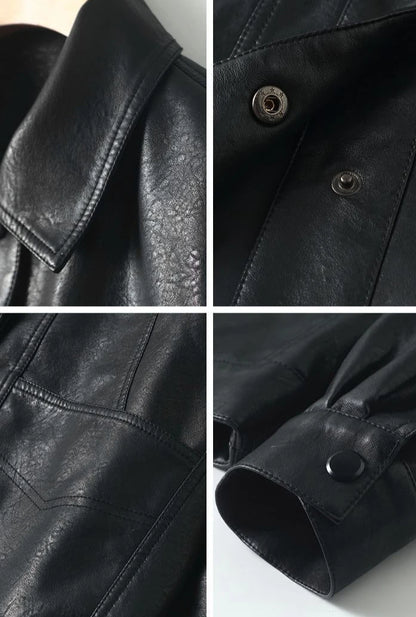 Women's Faux Fur Leather Jacket