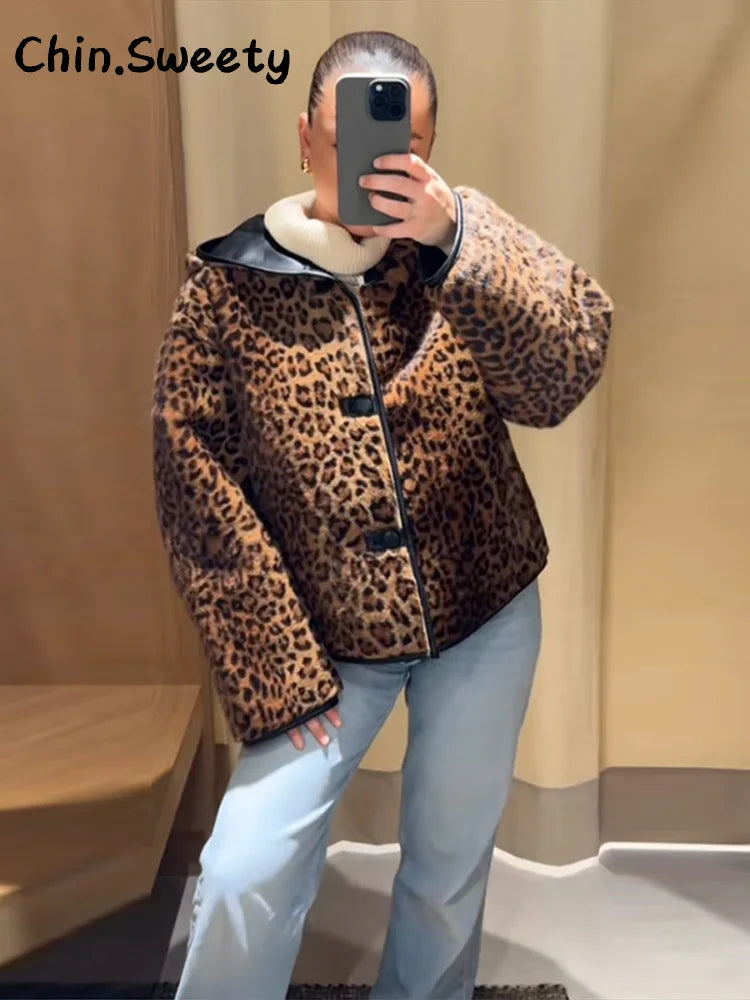 Women's Leopard Reversible Jacket