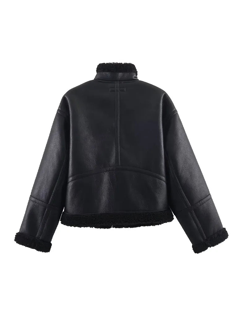 Women’s Chic Fleece Short Coat