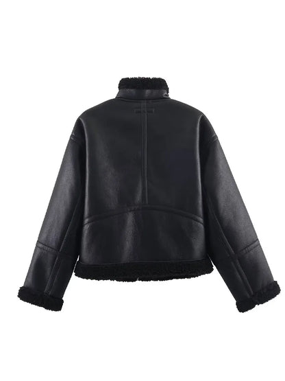 Women’s Chic Fleece Short Coat